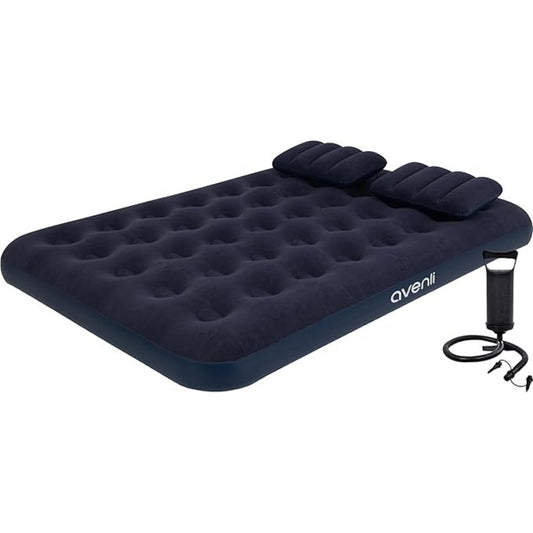 AVENLI Double Camping Mattress | 191x137x22 cm + 1 Pump & 2 Pillows