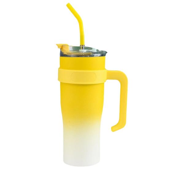 VACUMM INSULATED TUMBLER WITH STRAW - 1200 ML - campassion.leb