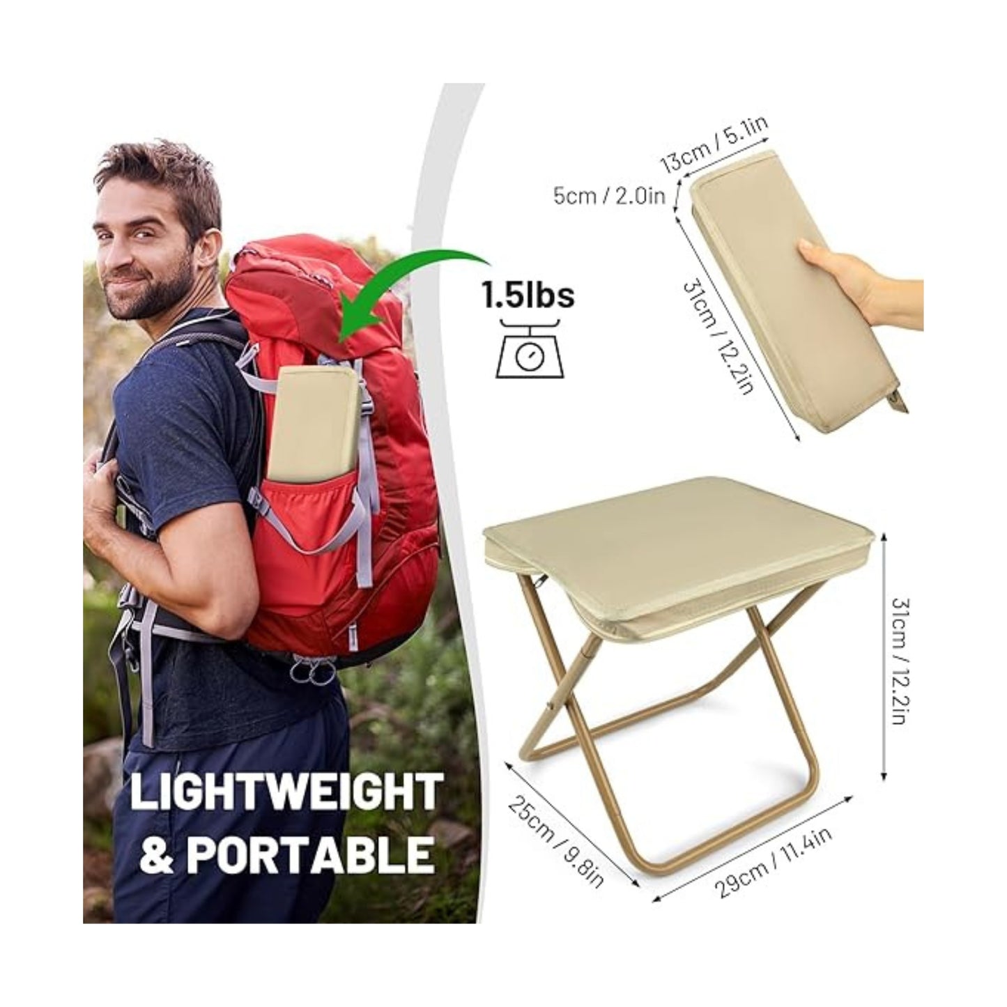 Portable Folding Camping Stool | Lightweight & Compact