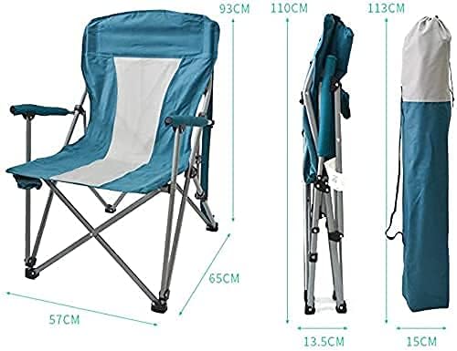 Folding Camping Chair – HX-041 | Red | Oxford Fabric with Iron Frame & Cup Holder - campassion.leb