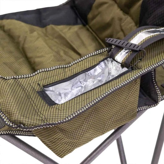 Folding Camping Chair – Heavy-Duty Outdoor Chair with Cup Holder | Olive Green - Camp Master Deluxe Edition - campassion.leb