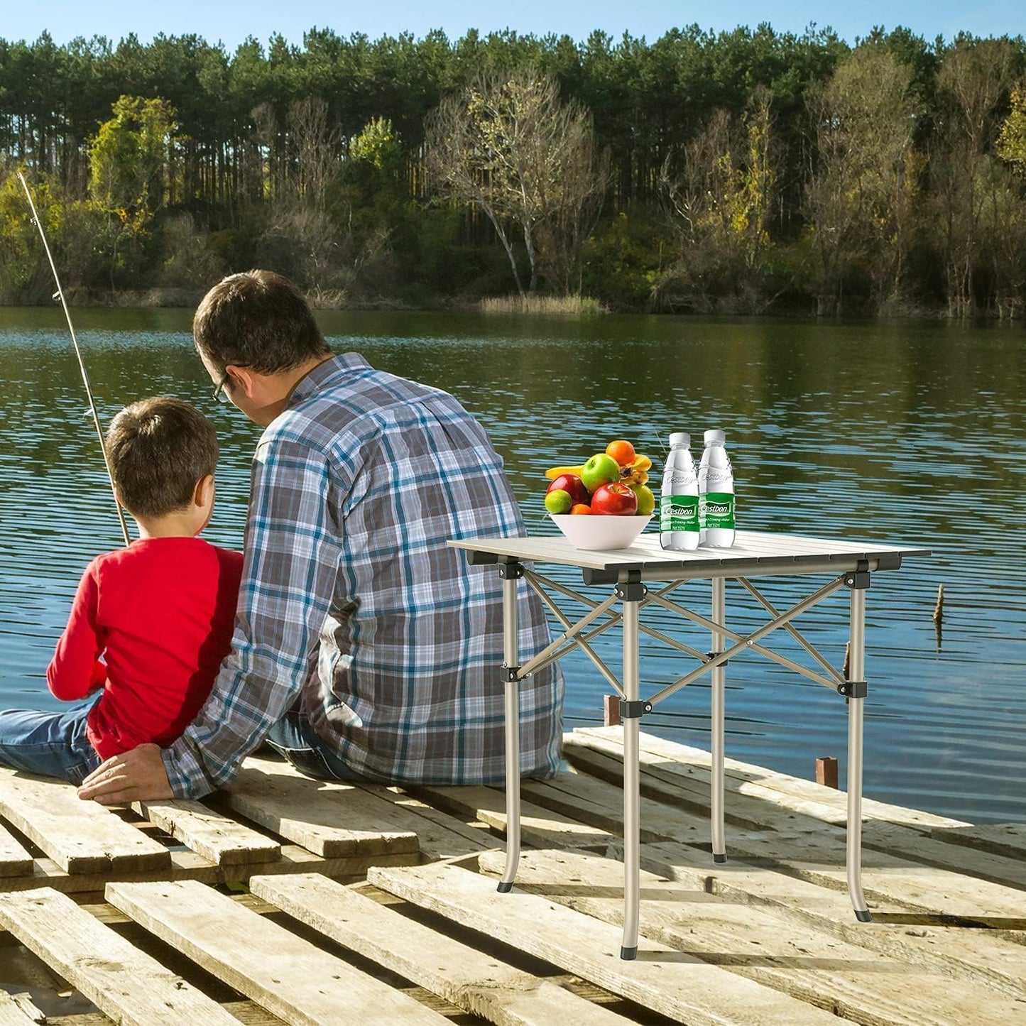 Aluminum Folding Camping Table – 50x50 cm | Compact & Lightweight Outdoor Table - campassion.leb