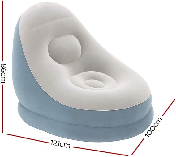 Comfort Cruiser Inflate-A-Chair with Footrest | Inflatable Lounge Chair for Indoors & Outdoors - campassion.leb