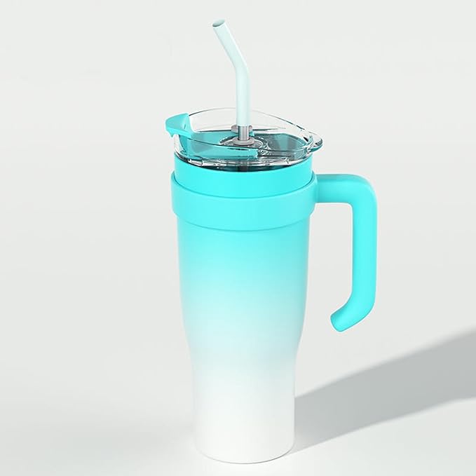 VACUMM INSULATED TUMBLER WITH STRAW - 1200 ML - campassion.leb