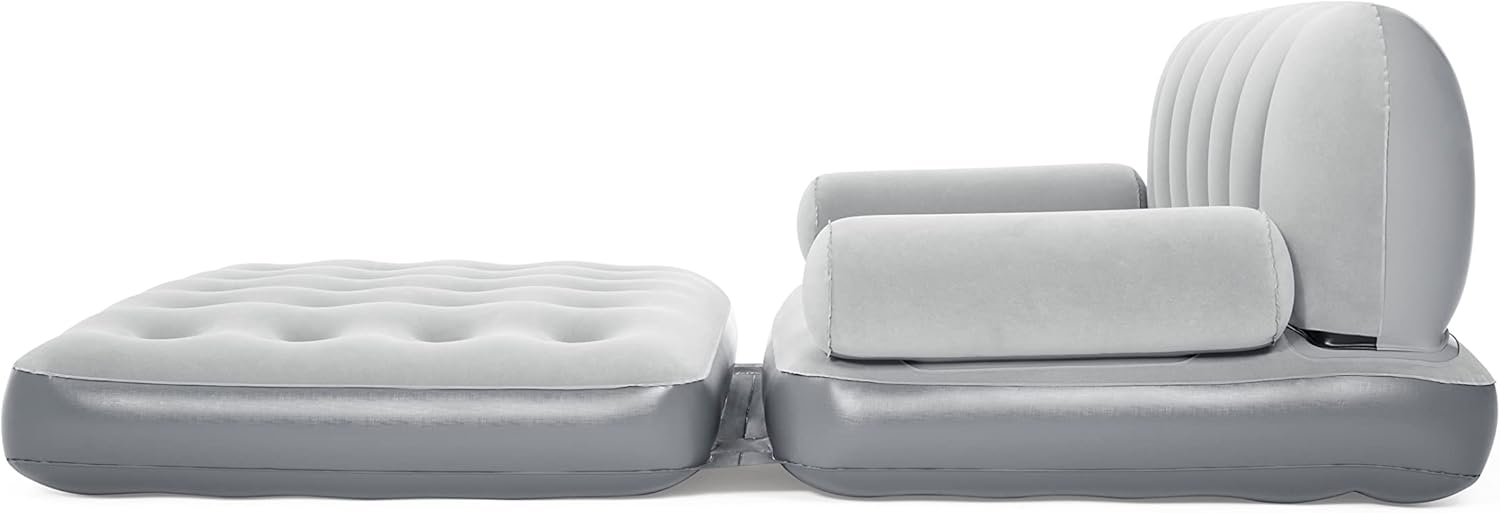 3-IN-1 INFLATABLE SOFA BED WITH BUILT-IN PUMP – 188x152x64 CM | Waterproof Double Lounger - campassion.leb