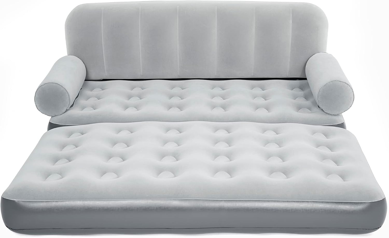 3-IN-1 INFLATABLE SOFA BED WITH BUILT-IN PUMP – 188x152x64 CM | Waterproof Double Lounger - campassion.leb