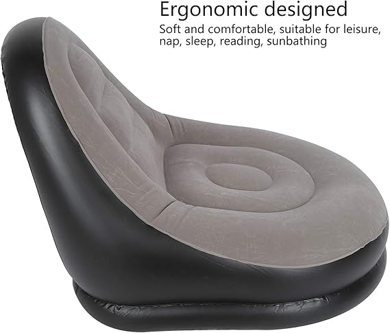 Jilong Deluxe Inflatable Lounger with Stool β 120 x 83 x 80 cm - campassion.leb