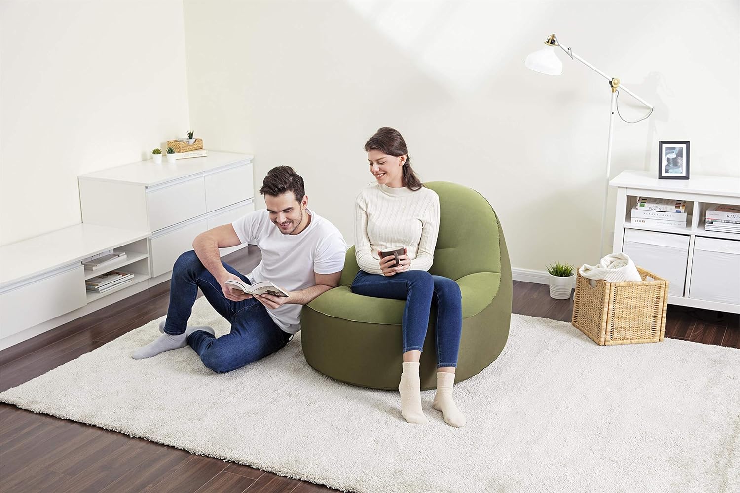 BESTWAY - TOUGHPOD INFLATABLE AIR CHAIR – 105 x 98 x 76 CM - campassion.leb