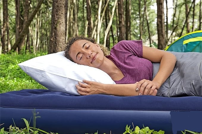 AVENLI Single Inflatable Mattress 191x73x22 cm | Compact Airbed for Camping & Indoor Use - campassion.leb