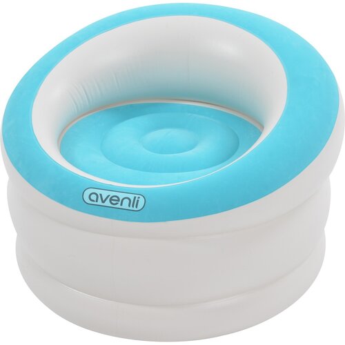 AVENLI – Deluxe Inflatable ArmChair – 85 x 82 x 60 CM | Light Blue & Red - campassion.leb