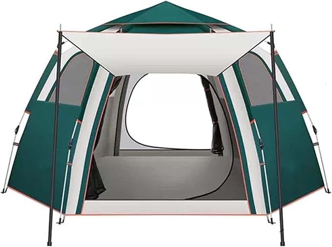 Double-Layer Camping Tent 280x240 cm | Family Tent with Mesh Windows & Quick Setup - campassion.leb