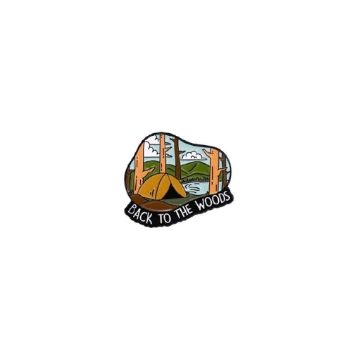 Camping Enamel Pins – Adventure Lapel Badges & Hiking Brooches (3 for $7 Deal)