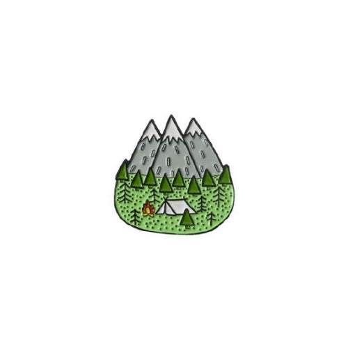 Camping Enamel Pins – Adventure Lapel Badges & Hiking Brooches (3 for $7 Deal)