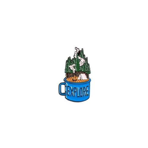 Camping Enamel Pins – Adventure Lapel Badges & Hiking Brooches (3 for $7 Deal)