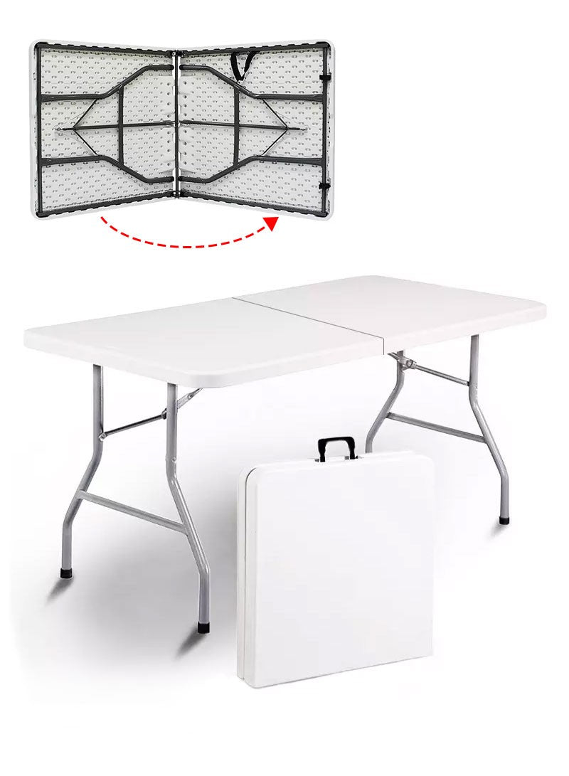 Foldable Multipurpose Centerfold Table – 152x70x74 cm | Heavy Duty & Portable - campassion.leb