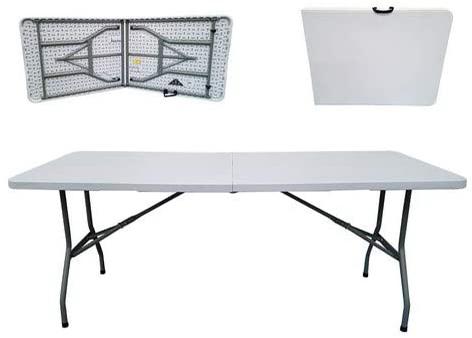 Folding Table – Half-Fold Banquet Table (180x73x74 cm) | White - campassion.leb
