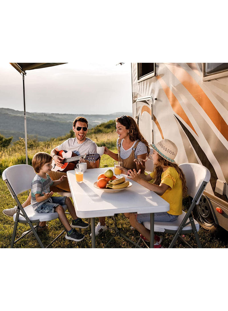 Folding Table – Half-Fold Banquet Table (180x73x74 cm) | White - campassion.leb