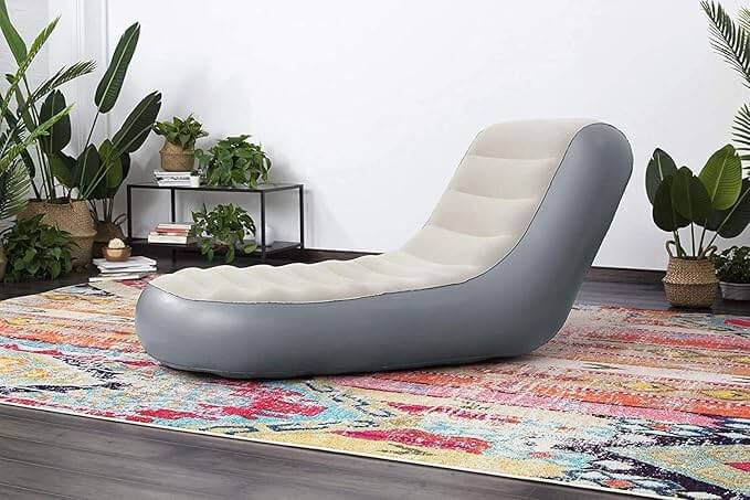 Bestway Chaise Sport Lounge – Grey | Inflatable Relax Chair – 165 x 84 x 79 cm - campassion.leb
