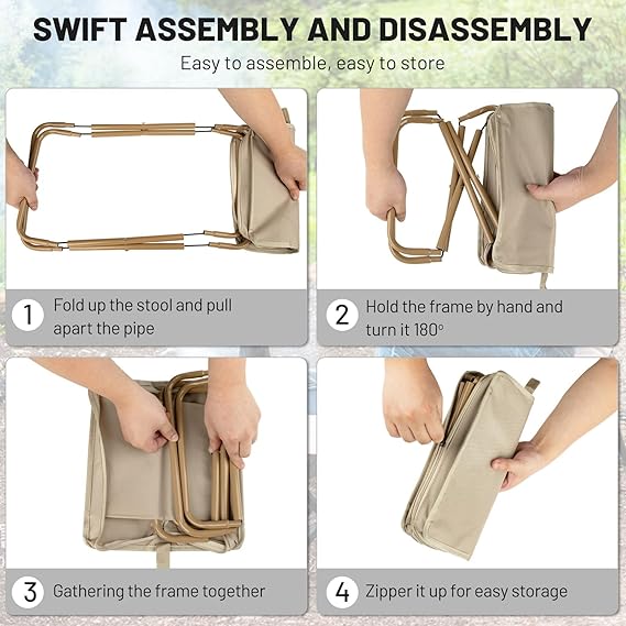 Portable Folding Camping Stool | Lightweight & Compact - campassion.leb