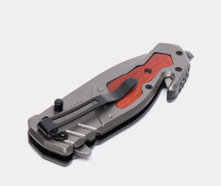 Browning Folding Knife X42 | 205 mm Wood & Steel Tactical Knife – 440 Stainless Steel Blade - campassion.leb