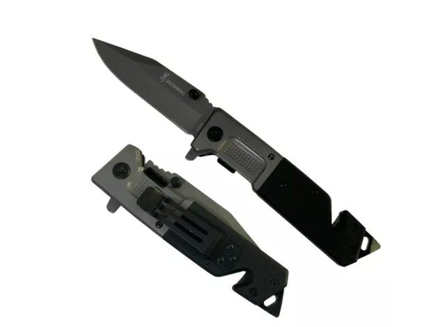 Browning Folding Knife DA332 | 23 cm Stainless Steel Survival Razor with Wood Handle - campassion.leb