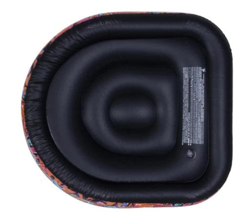 AVENLI Flocked Lounge Inflatable Chair | Velvet-Feel PVC Seating | 105x98x65 cm - campassion.leb