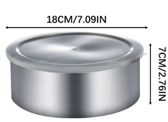 Set of 5 Stackable Stainless Steel Food Storage Containers with Leakproof Clear Lids - campassion.leb