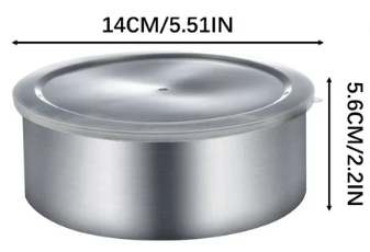 Set of 5 Stackable Stainless Steel Food Storage Containers with Leakproof Clear Lids - campassion.leb