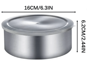 Set of 5 Stackable Stainless Steel Food Storage Containers with Leakproof Clear Lids - campassion.leb