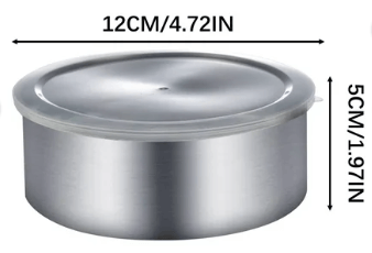 Set of 5 Stackable Stainless Steel Food Storage Containers with Leakproof Clear Lids - campassion.leb