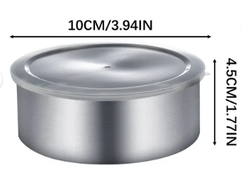 Set of 5 Stackable Stainless Steel Food Storage Containers with Leakproof Clear Lids - campassion.leb