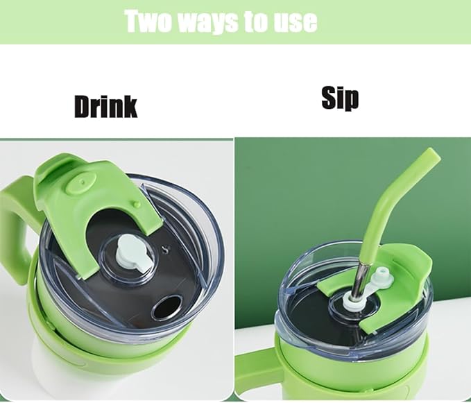 VACUMM INSULATED TUMBLER WITH STRAW - 1200 ML - campassion.leb