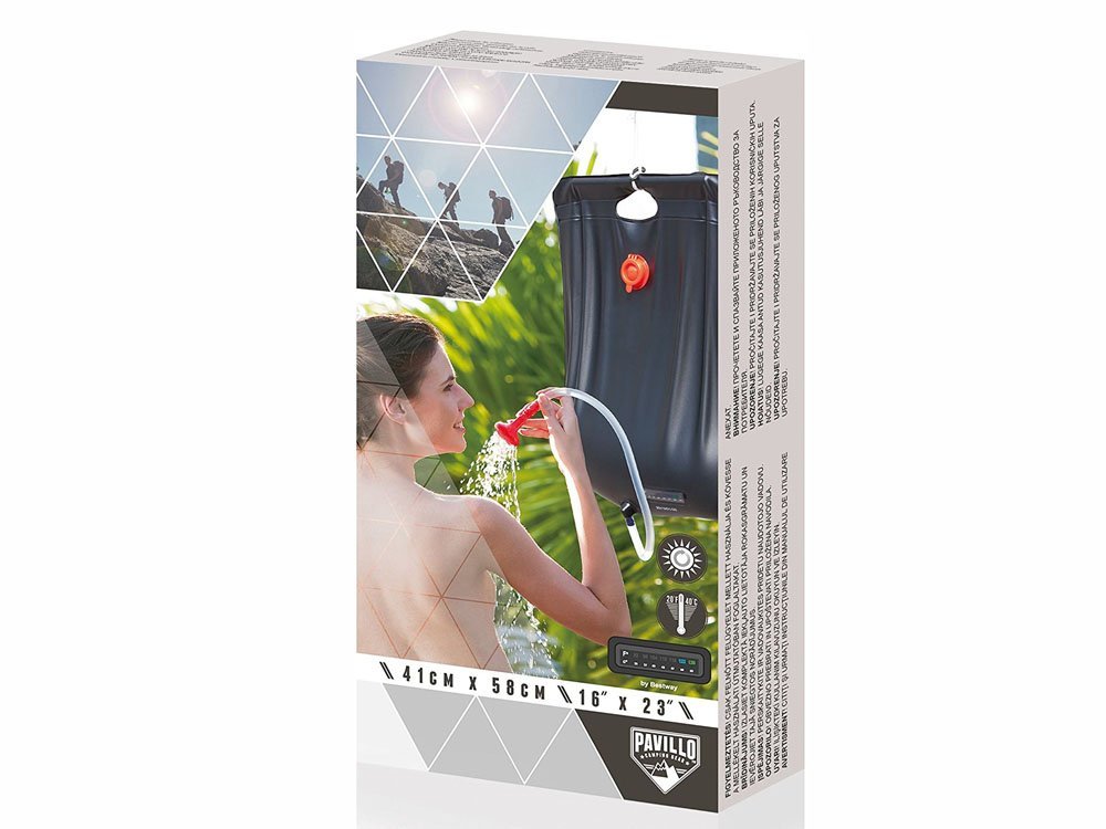 Bestway 20L Solar Shower | Portable Camping Shower with Thermometer - campassion.leb
