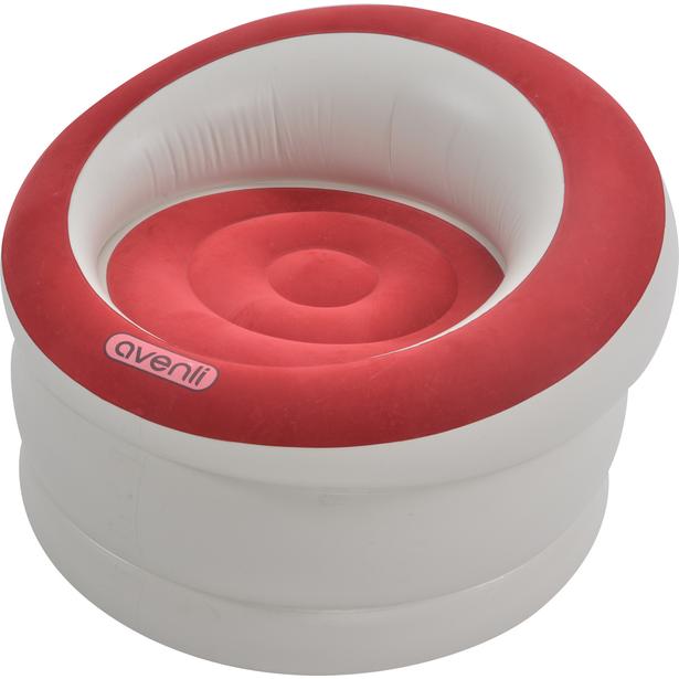 AVENLI – Deluxe Inflatable ArmChair – 85 x 82 x 60 CM | Light Blue & Red - campassion.leb