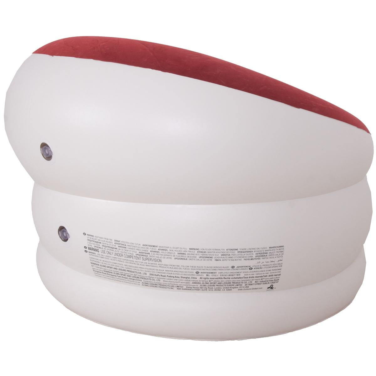 AVENLI – Deluxe Inflatable ArmChair – 85 x 82 x 60 CM | Light Blue & Red - campassion.leb