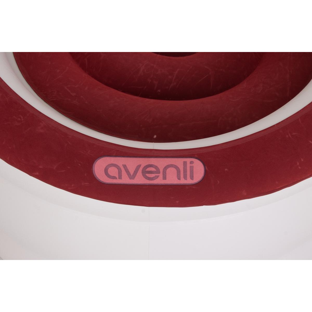 AVENLI – Deluxe Inflatable ArmChair – 85 x 82 x 60 CM | Light Blue & Red - campassion.leb