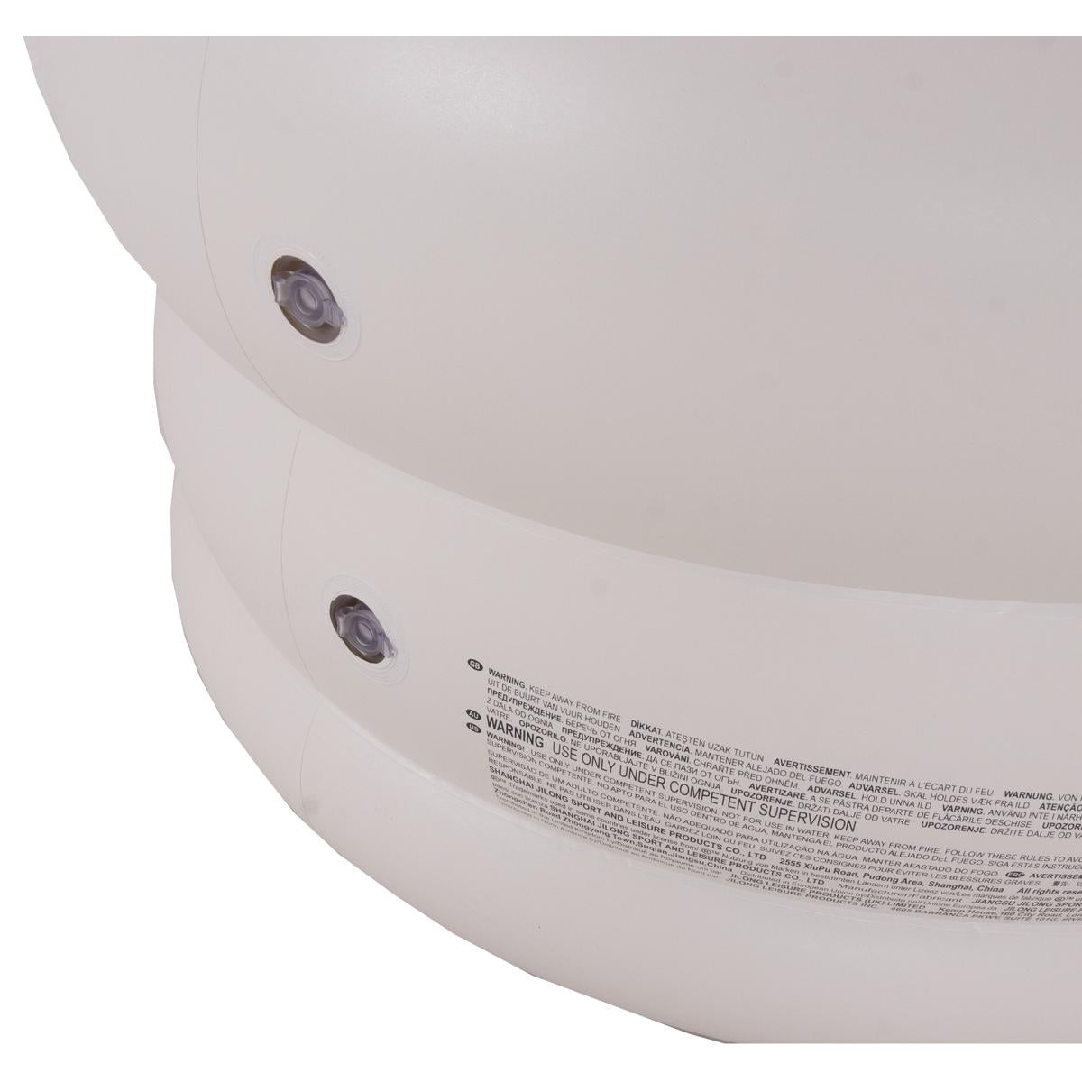 AVENLI – Deluxe Inflatable ArmChair – 85 x 82 x 60 CM | Light Blue & Red - campassion.leb