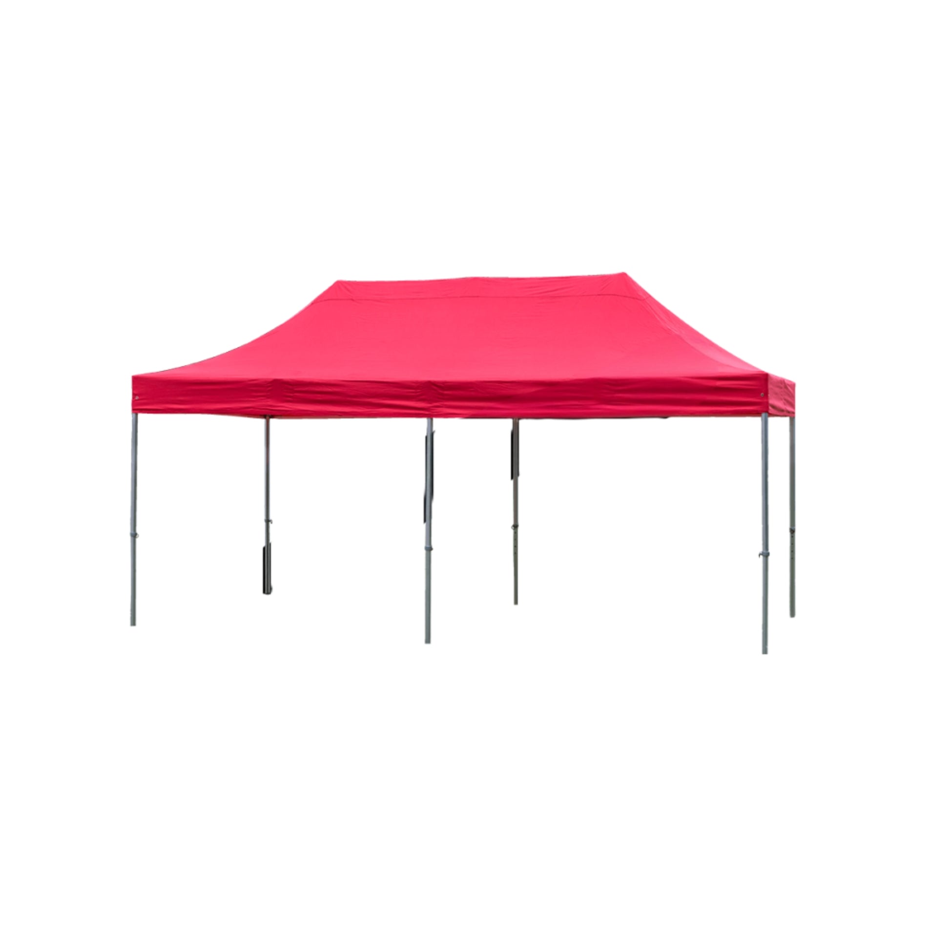 Red outdoor canopy tent on a white background