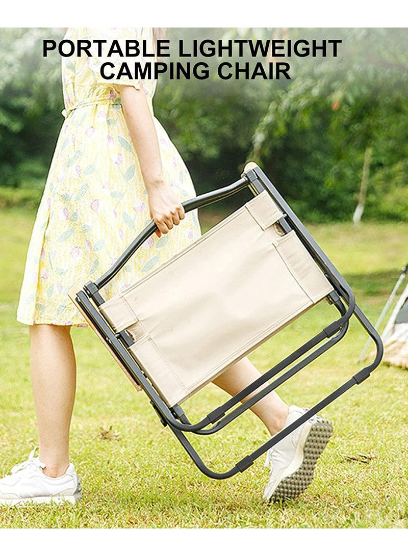 Lightweight & Portable Outdoor Foldable Chair For Picnic, Camping & Beach - Beige - campassion.leb