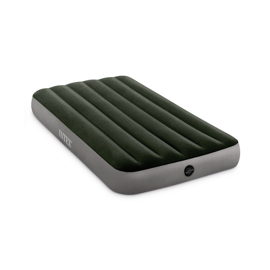 INTEX DURA-BEAM PRESTIGE DOWNY AIRBED – 76 x 191 x 25 CM | Single Fiber-Tech Inflatable Mattress - campassion.leb