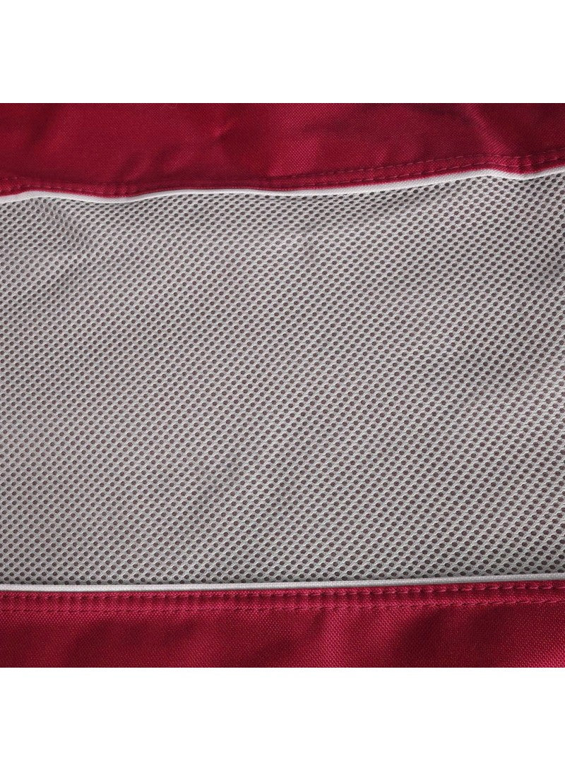 Folding Camping Chair – HX-041 | Red | Oxford Fabric with Iron Frame & Cup Holder - campassion.leb