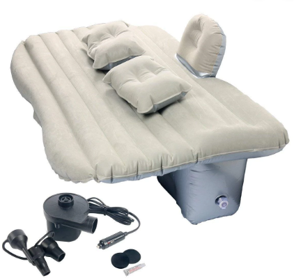 Inflatable Car Mattress with Pillows & Air Pump – FMS (140x85x10 cm) - campassion.leb