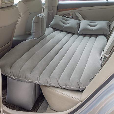 Inflatable Car Mattress with Pillows & Air Pump – FMS (140x85x10 cm) - campassion.leb