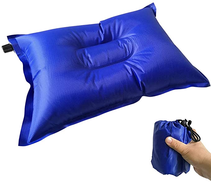 Self Inflatable Camping Pillow | Lightweight & Comfortable Travel Pillow (50 x 25 cm) - campassion.leb