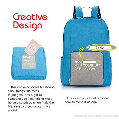 Travel Folding Backpack – Lightweight & Compact (32 x 14 x 46 cm) - campassion.leb