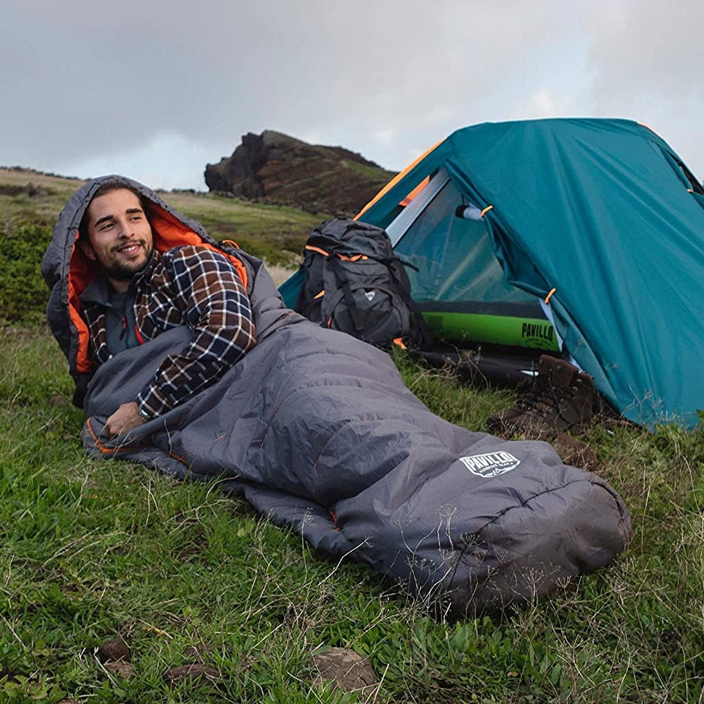 HIBERHIDE 5 Sleeping Bag – 230 x 80 cm | 3-Season, Lightweight, Hollow Fiber Insulated - campassion.leb