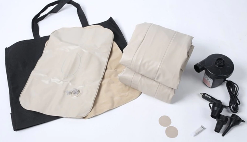 Inflatable Car Mattress with Pillows & Air Pump – FMS (140x85x10 cm) - campassion.leb