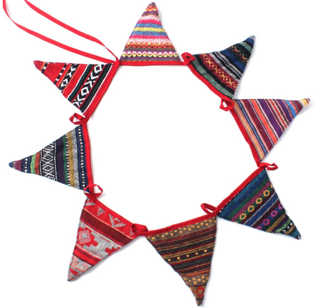 Camping Flags Banner – 6 Cloth Flags | 3.3m Reusable Decoration - campassion.leb