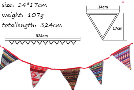 Camping Flags Banner – 6 Cloth Flags | 3.3m Reusable Decoration - campassion.leb