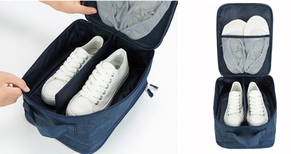 Travel Shoe Bag – 3-in-1 Storage Organizer (21 x 13 x 29 cm) - campassion.leb